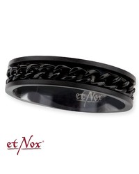 Edelstahlring im Kettendesign schwarz - vergleichen und g&uuml;nstig kaufen